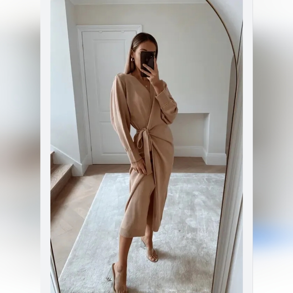 Pretty Lavish Midi Wrap Dress